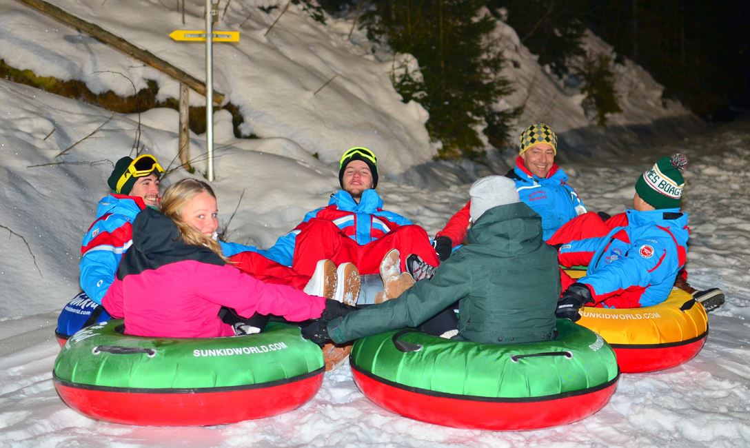 Snowtubing.