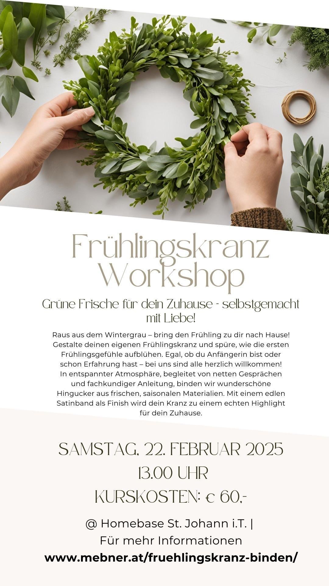 Frühlingskranz Workshop @homebase