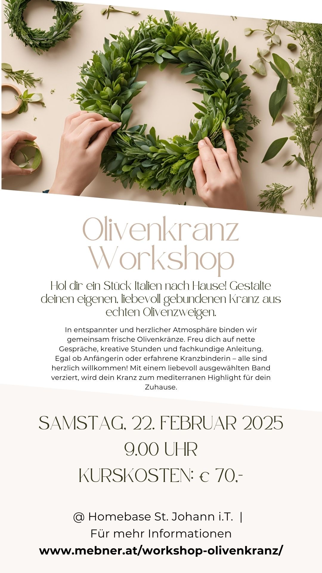 Olivenkranz Workshop @homebase