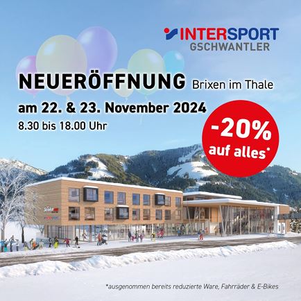 Neueröffnung Intersport Gschwantler