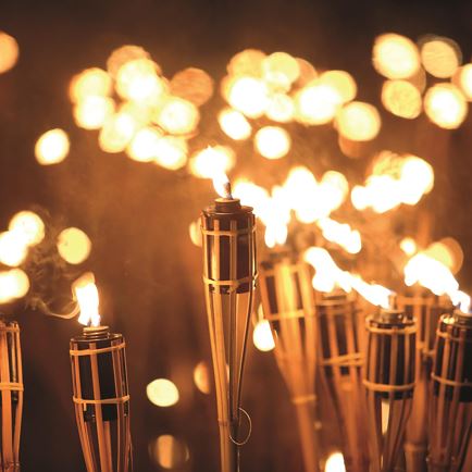 Torchlight hike with Lisa