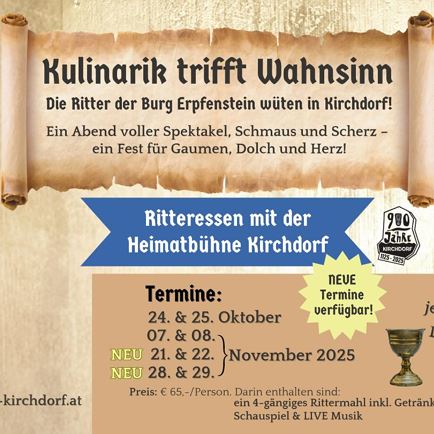 Culinary delights meet madness – medieval banquet with theatre and music