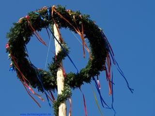 Setting up of the maypole