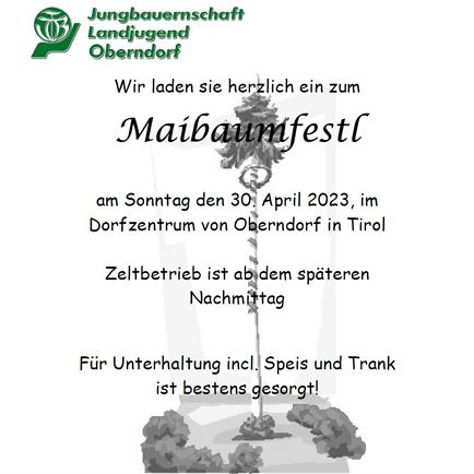 Meiboomfeest van de Landjugend Oberndorf
