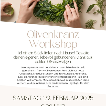 Olivenkranz Workshop