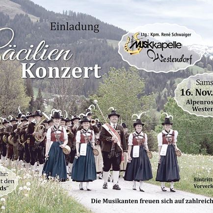 Cäcilienkonzert der Musikkapelle Westendorf