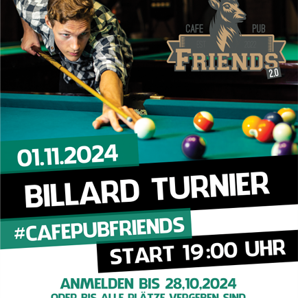 Das Friends Billard Turnier @Events bei Friends.