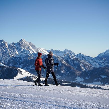 Winter hike or snowshoe hike