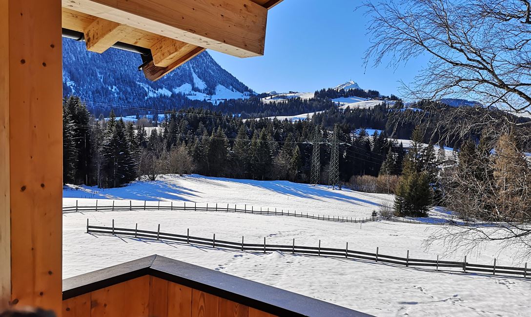 spätwinterlicher Ausblick auf Kitzbüheler Horn