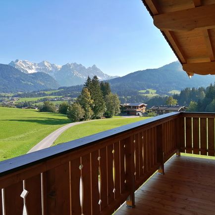 schöne Aussicht vom Balkon