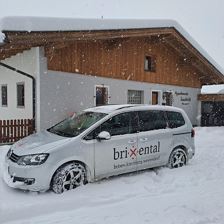 Hinteransicht Haus Winter