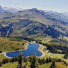 Kreuzjöchelsee vom Gampenkogel aus