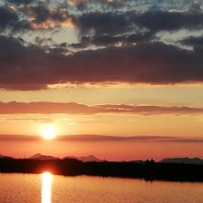 Sonnenuntergang am Jochstubensee