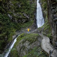 Regenwetter - Eifelbacher Wasserfall