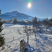 Winter Ausblick Kitzbühelerhorn