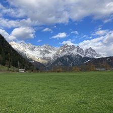 Blick auf die Loferer Steinberge