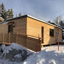 Huber's Tiny House im Winter