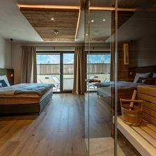 Schlafzimmer inkl. privater Sauna