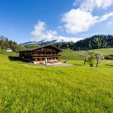 Großmutters Haus im Frühling