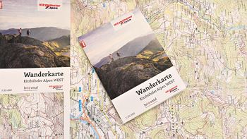 Hiking map - region Brixental-Hohe Salve