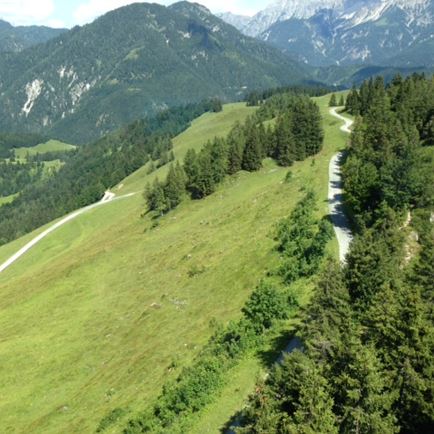 MTB Strecke zur Buchensteinwand / die letzten Kurven