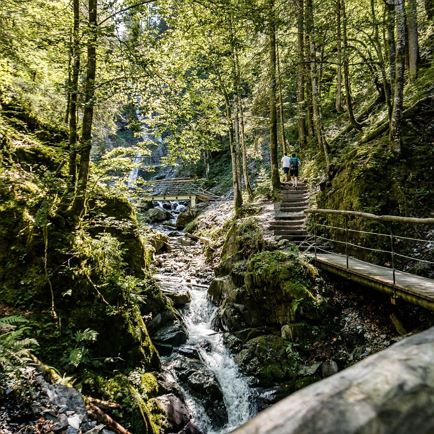 Eifersbacher Waterfall Starting point St. Johann in Tirol center