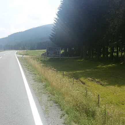 Griessener Almen Runde - Bundesstraße rechts abbiegen 