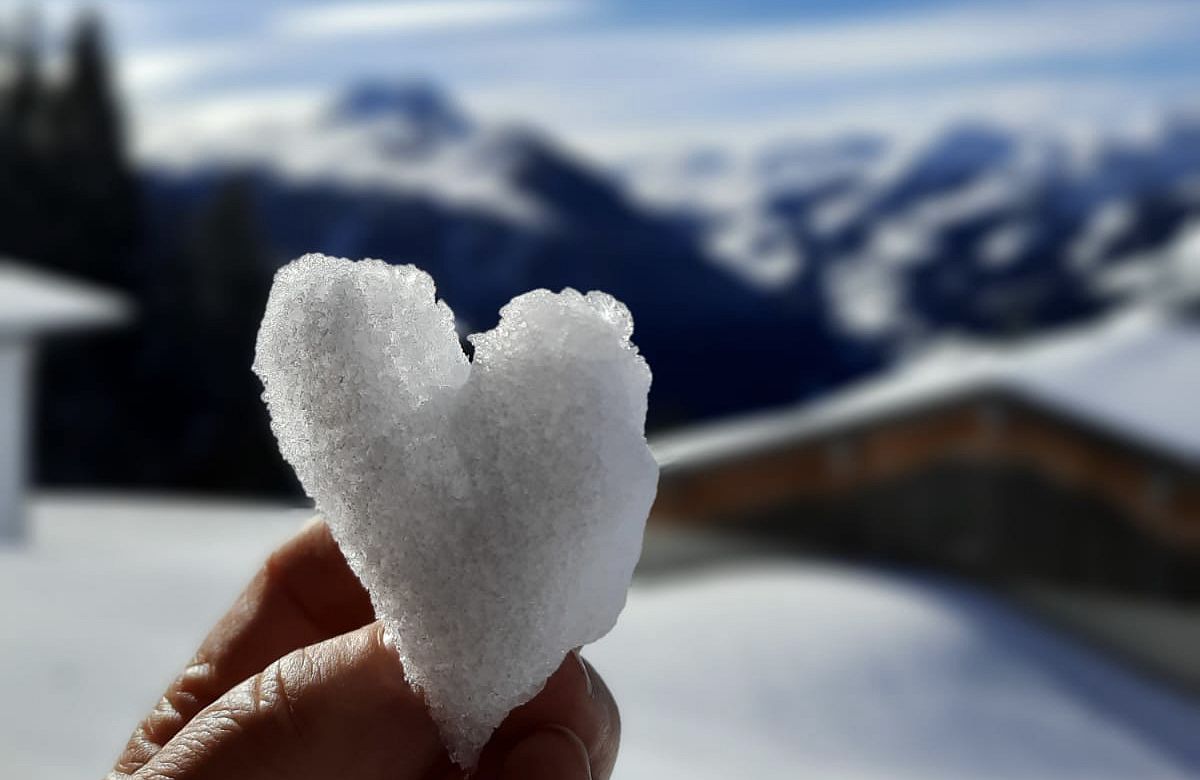 Valentins-Schneeherz