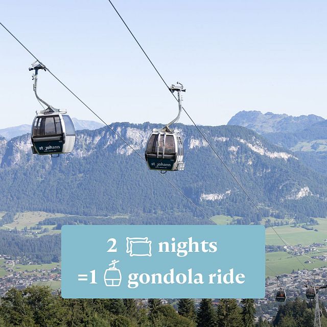 2 nights = 1 gondola ride