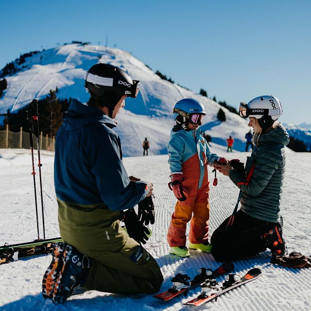 Skiing fun for young and old