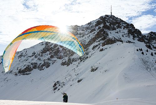 Paragleiten im Winter • Region St. Johann in Tirol