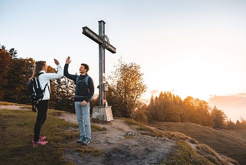 Autumnal sunset on the Möslalm, Wörgl in the Kitzbühel Alps - Tyrol